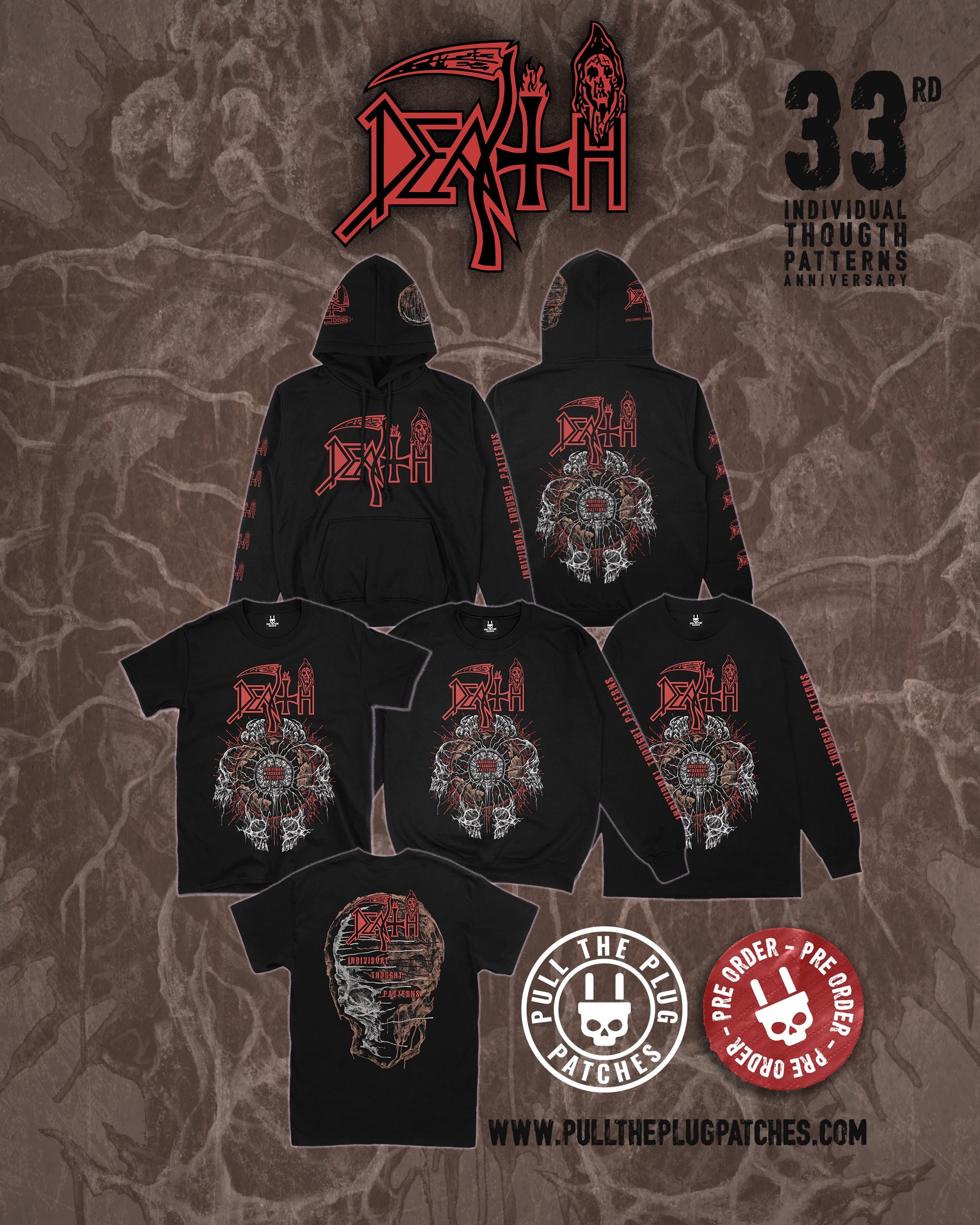 Death - Individual Thought Patterns x Exclusive Noah Cutter Meihoff Art - Deluxe Pullover Hoodie
