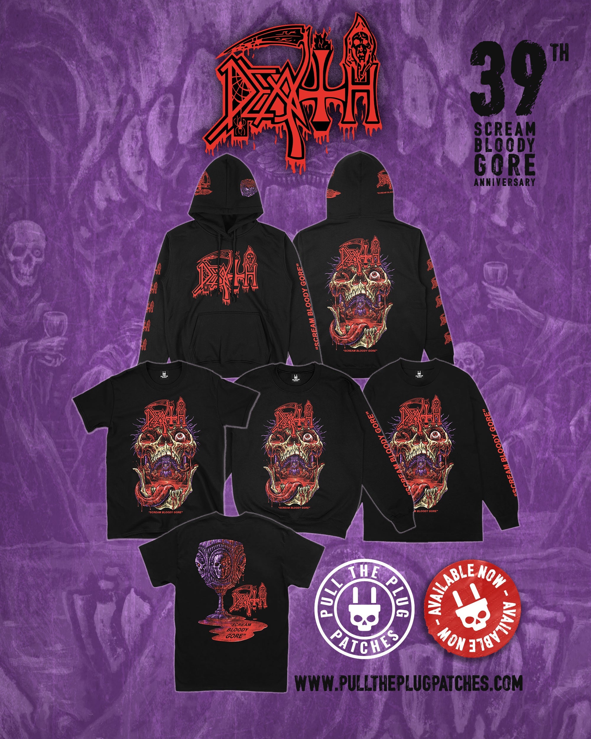Death - Scream Bloody Gore x Exclusive Noah Cutter Meihoff Art - Deluxe Pullover Hoodie