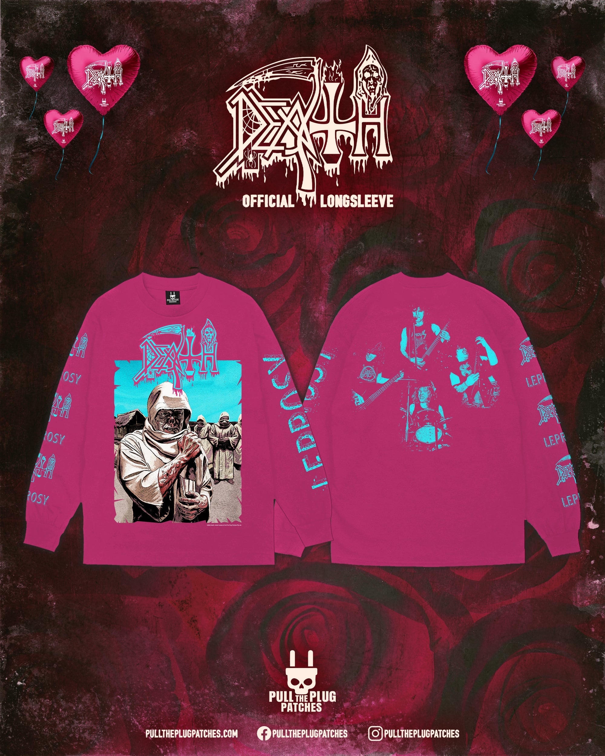 Death - Pink Leprosy - Longsleeve Shirt (Available for 48 Hours Only!)