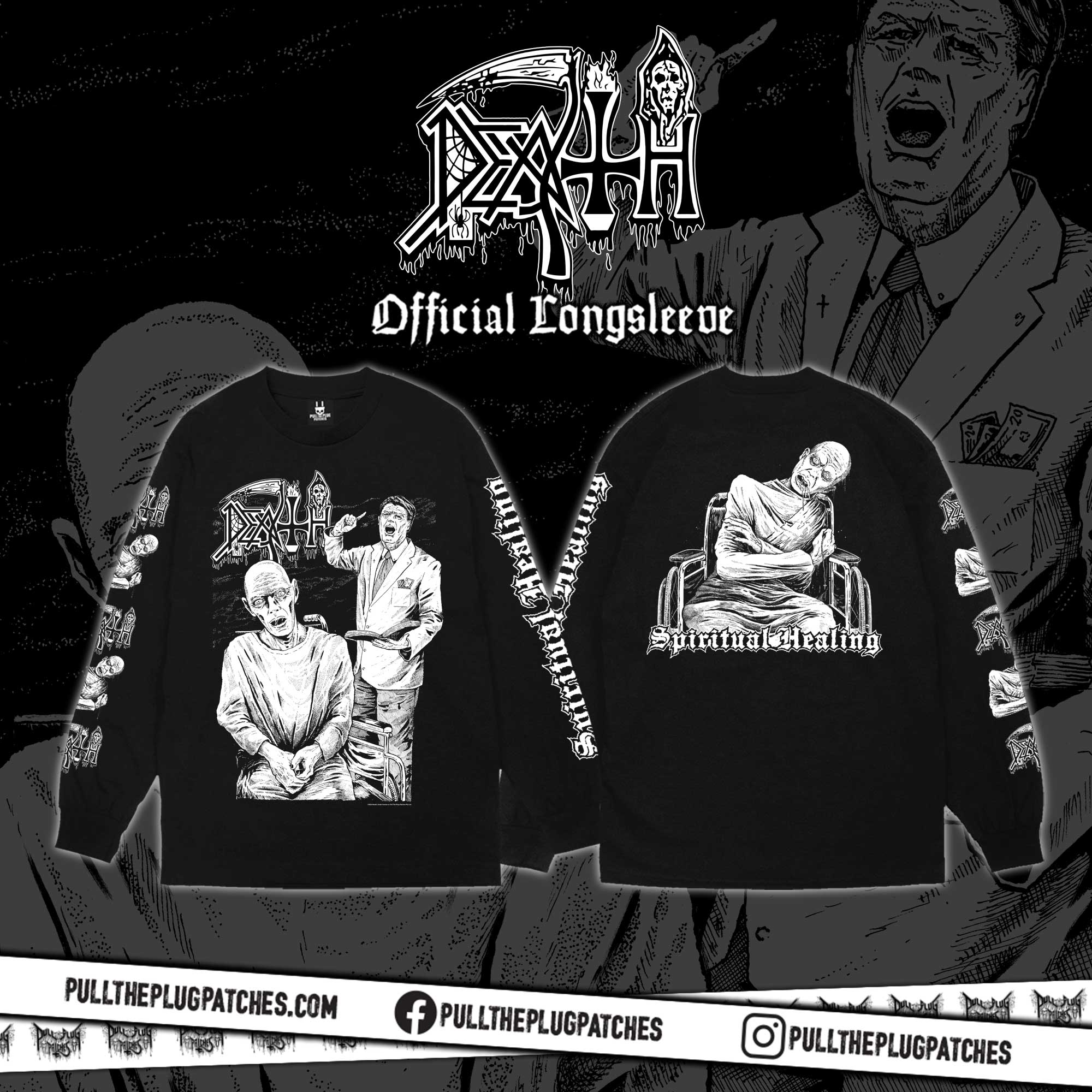 Death - Spiritual Healing x Riddickart 35th Anniversary - Longsleeve Shirt (Limited Edition)