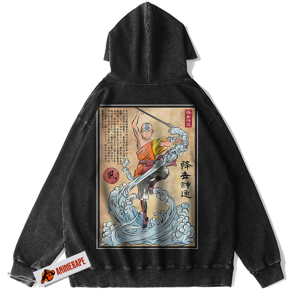 Avatar Aang Hoodie, Vintage Animated Hoodie for Fans