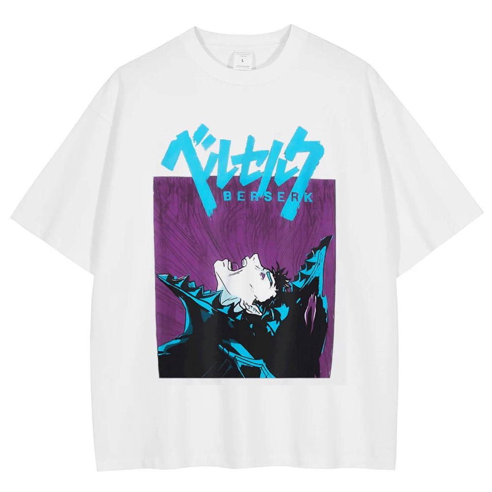 Berserk Guts Anime Beast of Darkness Graphic T-Shirt Vintage