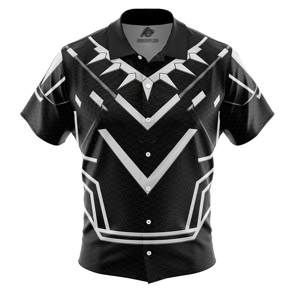 Black Panther Marvel Button Up Hawaiian Shirt