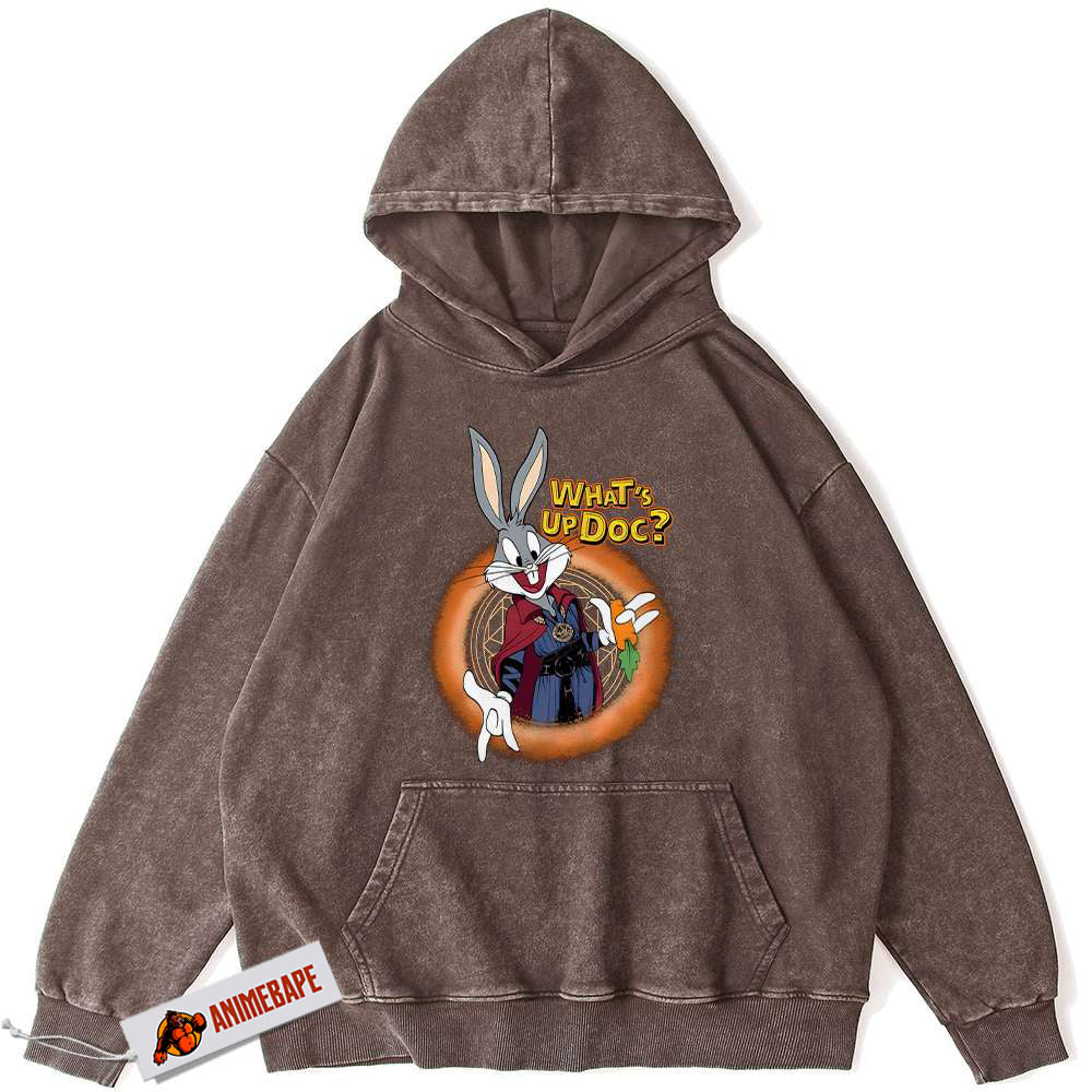 Vintage Bugs Bunny Looney Tunes Cartoon Hoodie for Men and Women