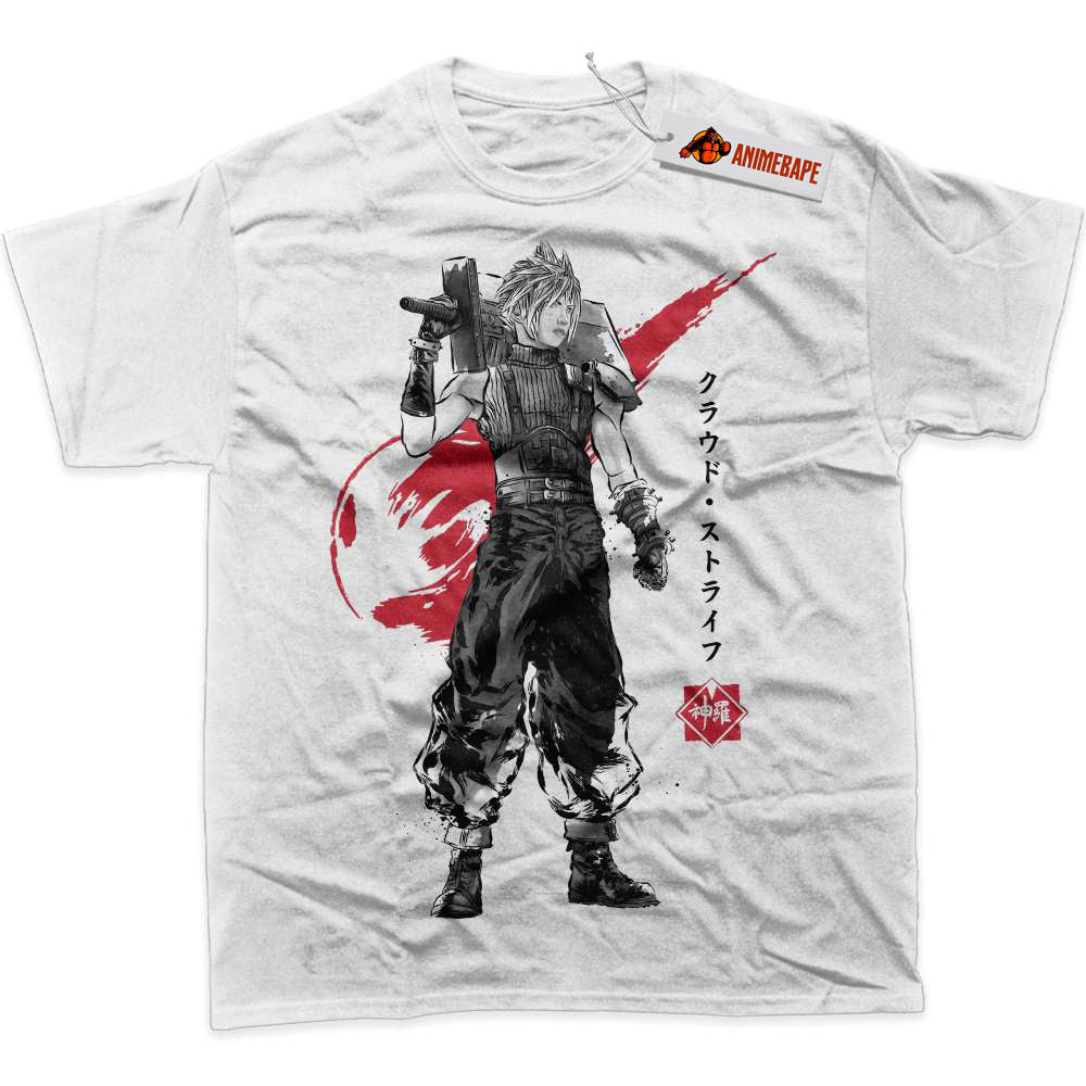 Final Fantasy Cloud Strife Graphic T-Shirt, Game Shirt for Fans