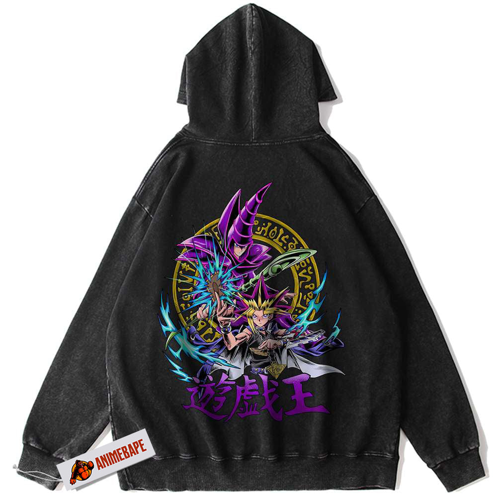 Dark Magician Yugi Muto Hoodie, Vintage Anime Hoodie for Fans