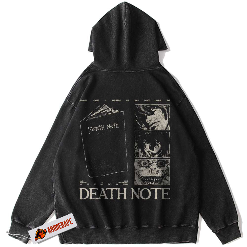 Death Note Anime Vintage Hoodie for Fans