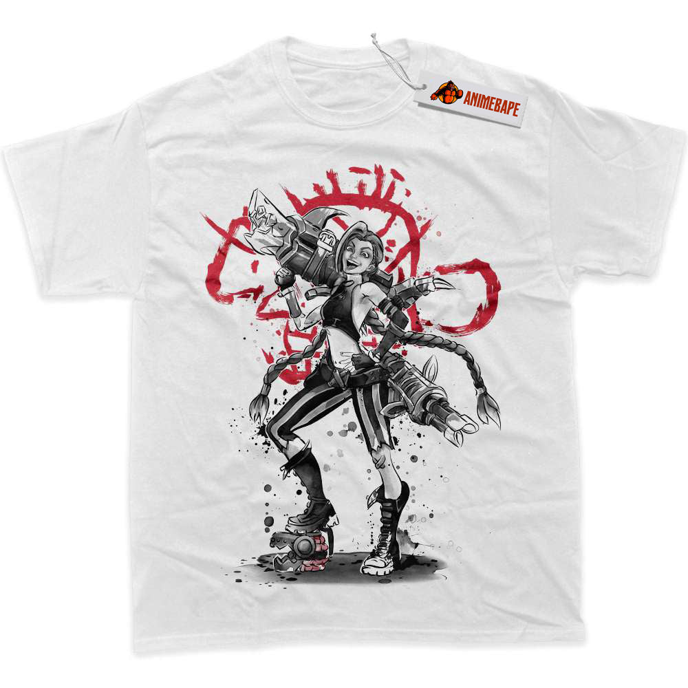 League of Legends Jinx Graphic T-Shirt, LoL Game Shirt