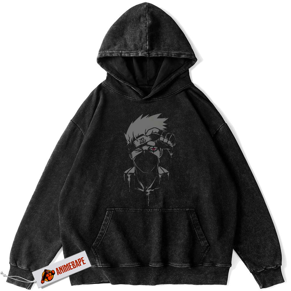 Naruto Kakashi Hatake Vintage Hoodie for Anime Fans