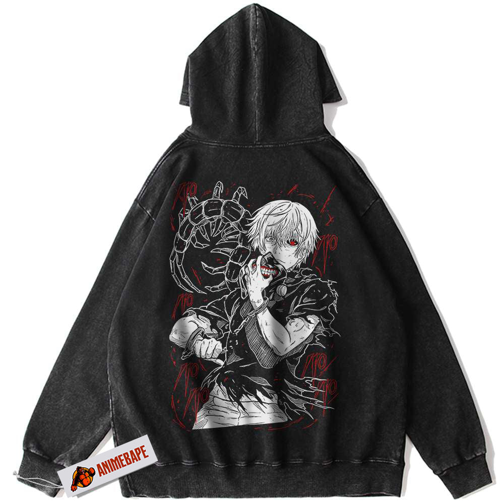 Tokyo Ghoul Ken Kaneki Vintage Anime Hoodie for Men and Women