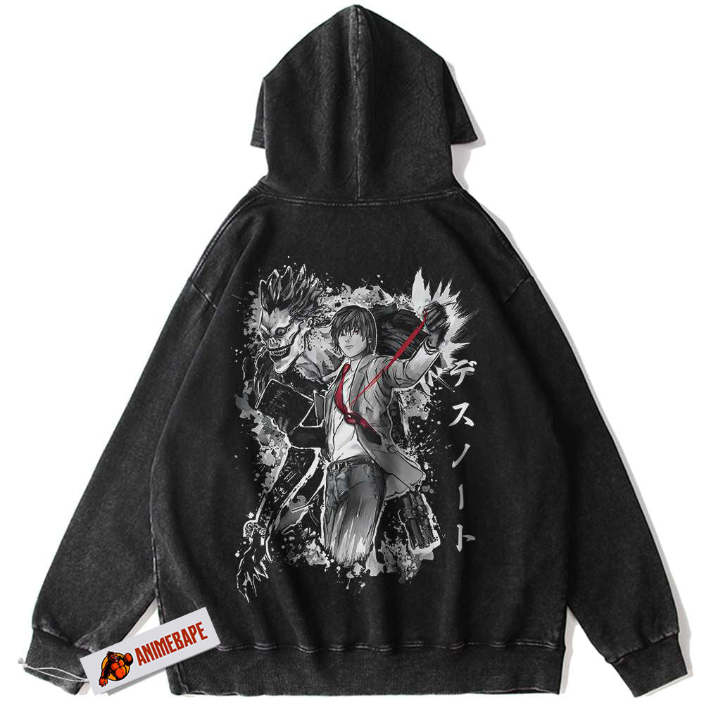 Death Note Light Yagami Vintage Hoodie, Ryuk Anime Hoodie