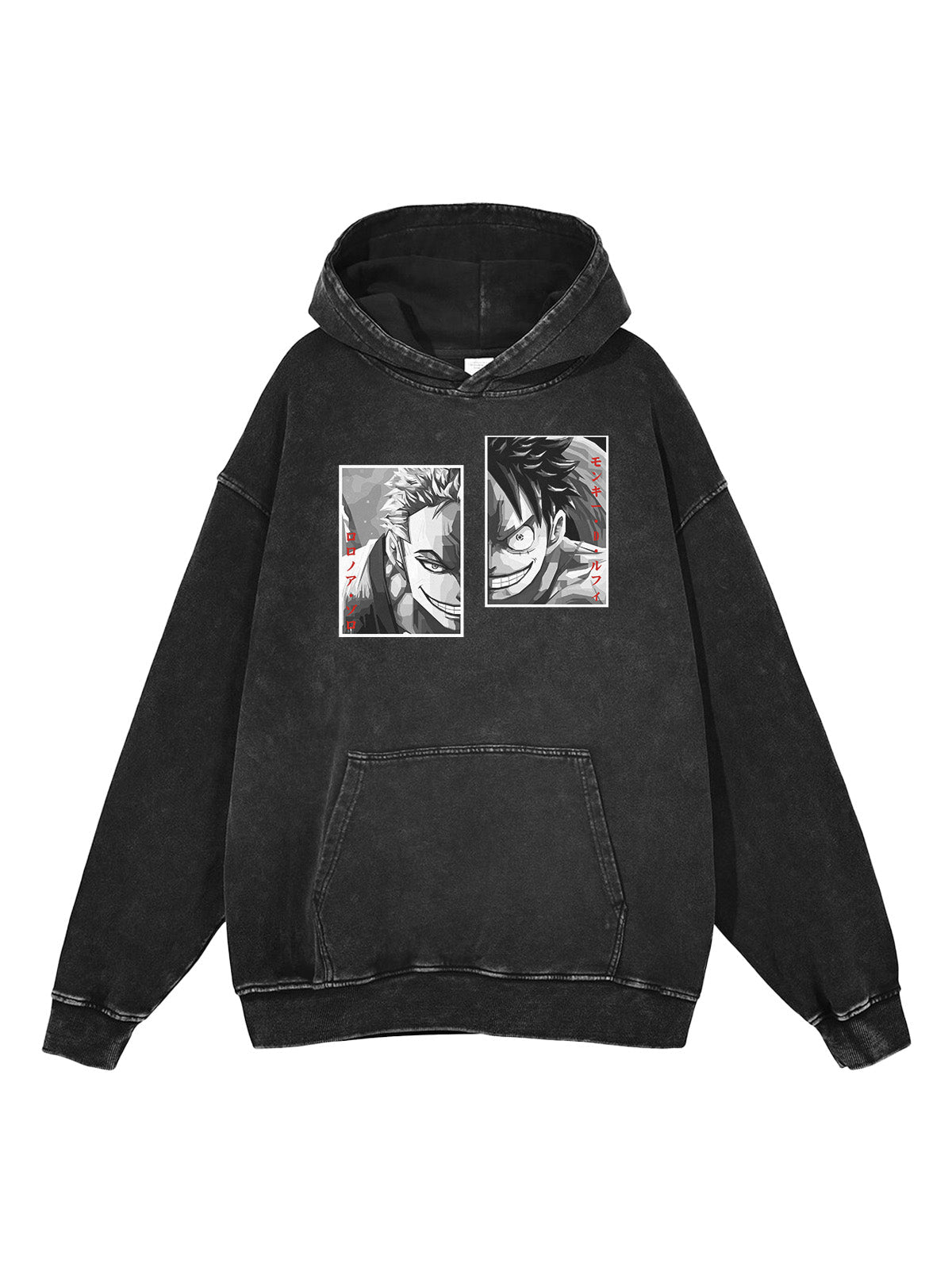 One Piece Luffy X Zoro Graphic Anime Vintage Sweatshirt Hoodie