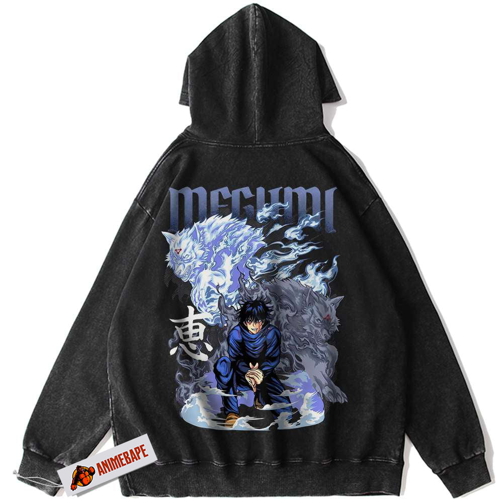 Jujutsu Kaisen Megumi Fushiguro Vintage Anime Hoodie