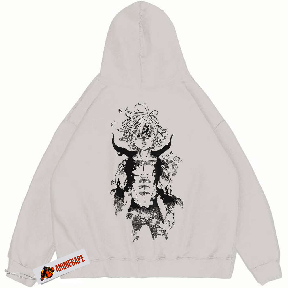 Seven Deadly Sins Meliodas Vintage Hoodie for Anime Fans