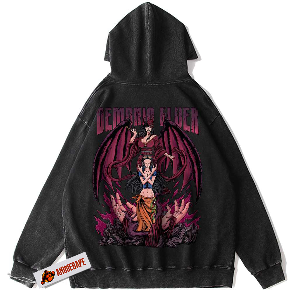 One Piece Nico Robin Vintage Anime Hoodie for Fans