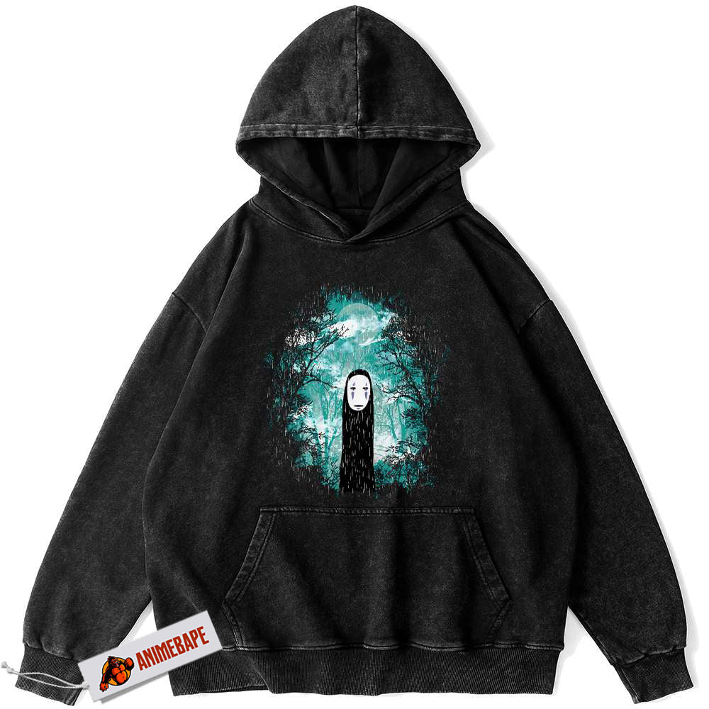 Spirited Away No Face Vintage Hoodie, Studio Ghibli Anime Apparel