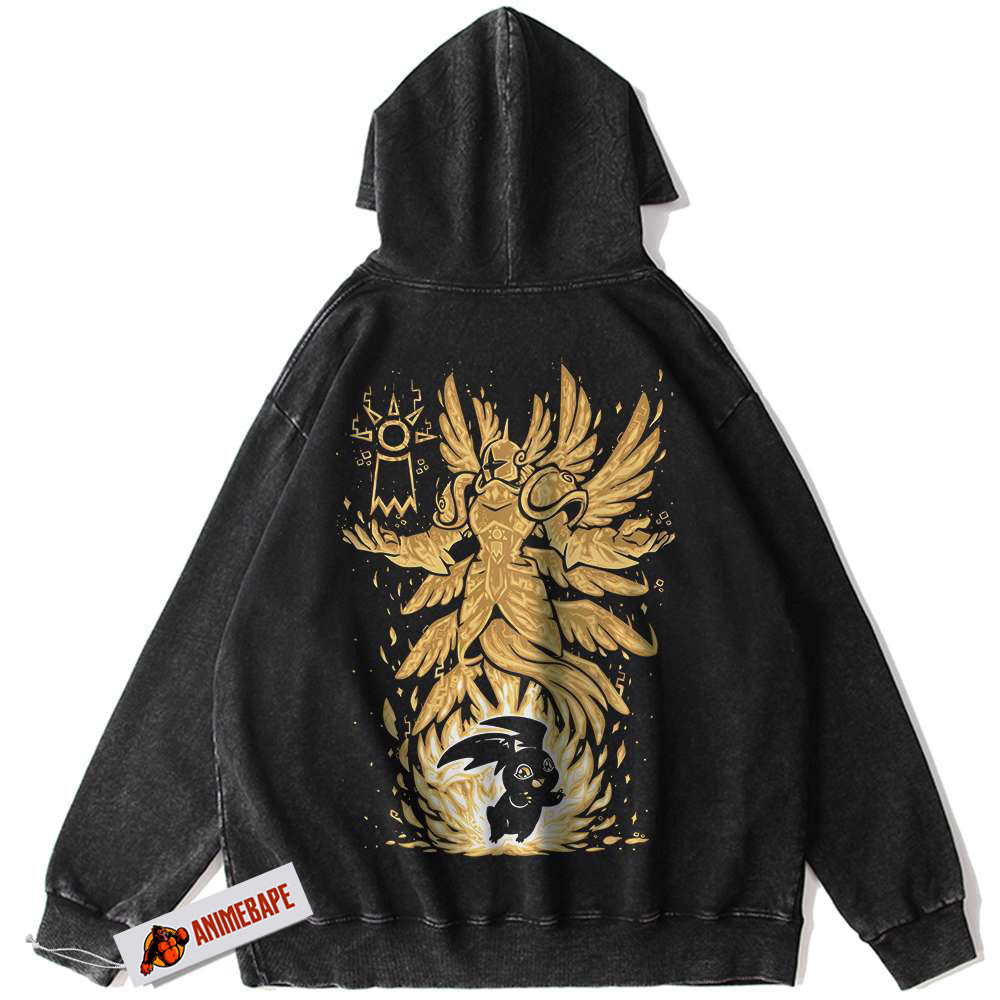 Digimon Adventure Patamon Vintage Anime Hoodie for Fans