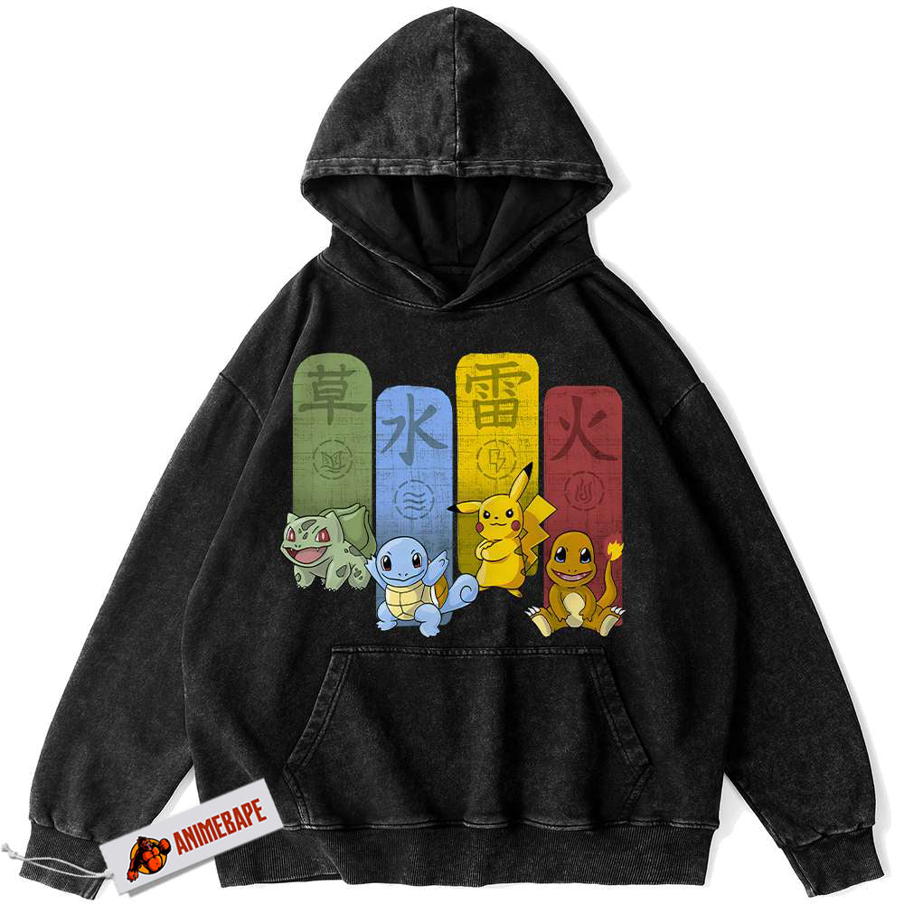 Vintage Anime Pokemon Hoodie for Fans and Collectors