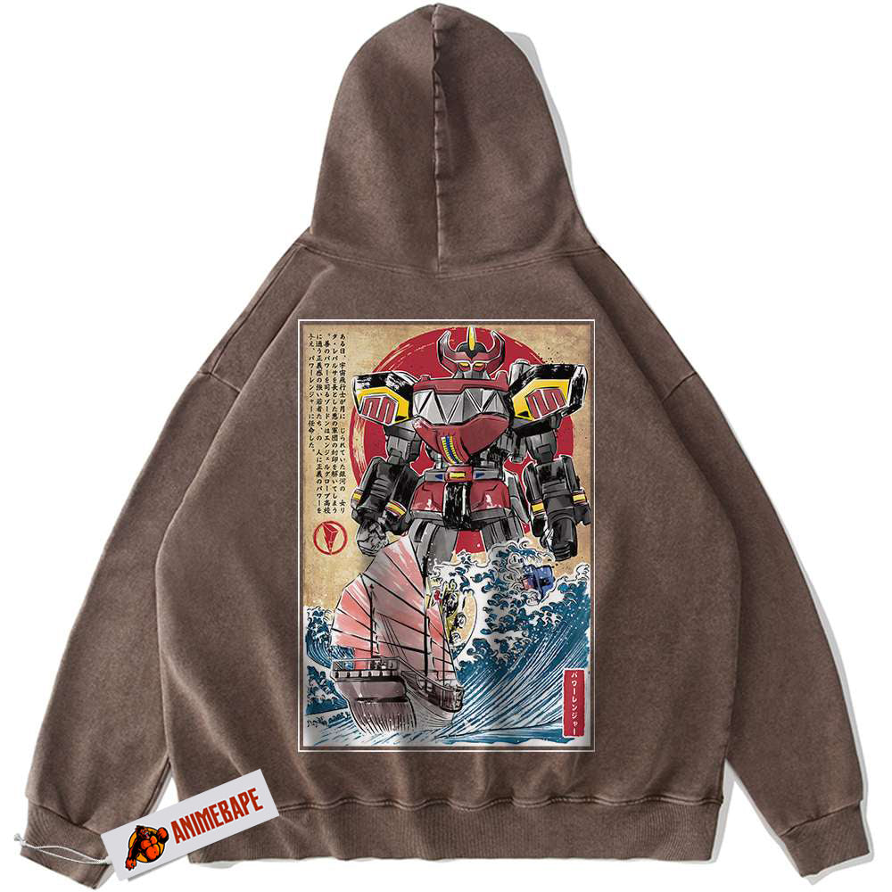 Vintage Animated Power Ranger Hoodie for Men and Women