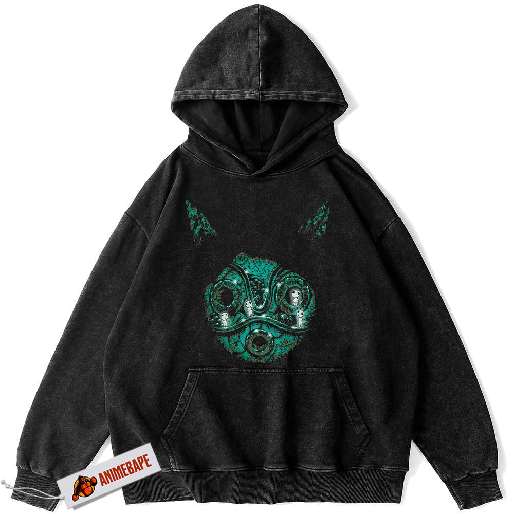 Princess Mononoke Hoodie, Studio Ghibli Anime Vintage Hoodie