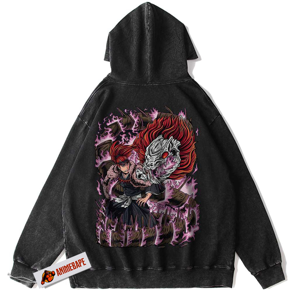 Renji Abarai Bleach Anime Vintage Hoodie for Fans and Collectors