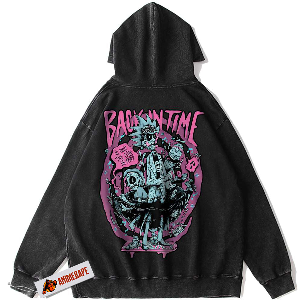 Rick and Morty Vintage Animated Hoodie for Men and Women