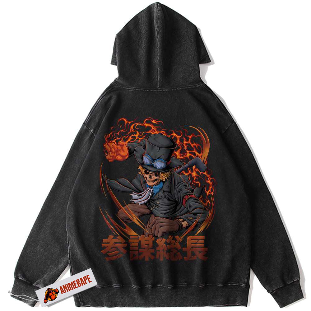One Piece Vintage Sabo Hoodie for Anime Fans, Unisex Hoodie