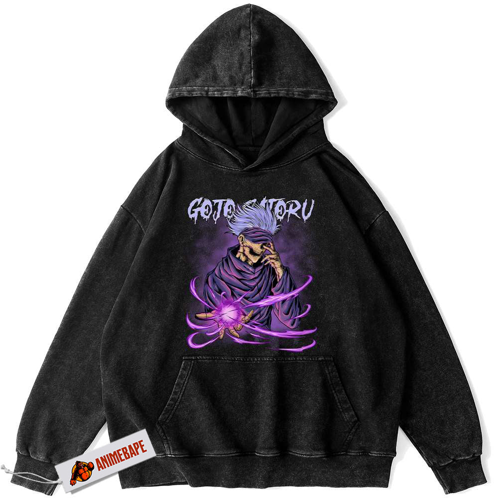 Satoru Gojo Jujutsu Kaisen Anime Vintage Hoodie for Fans