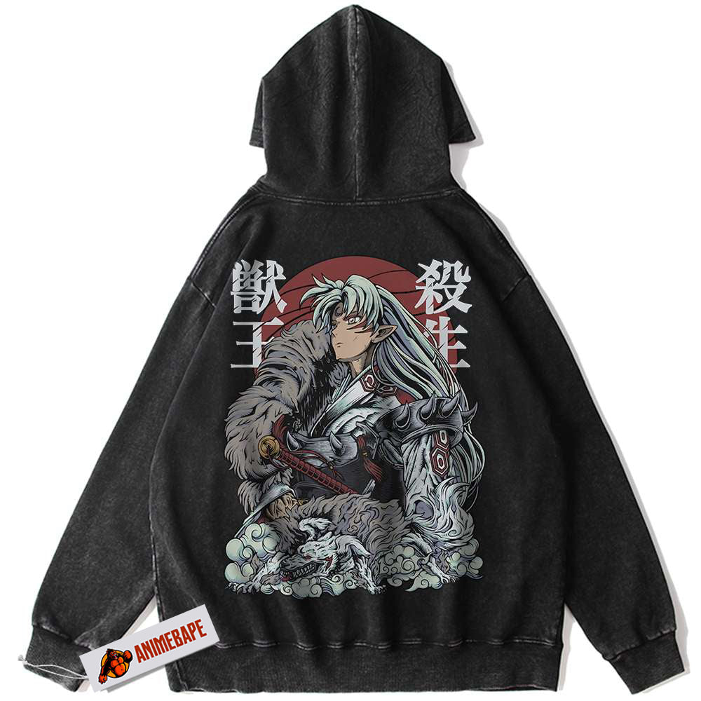 Inuyasha Sesshomaru Vintage Anime Hoodie for Fans and Collectors