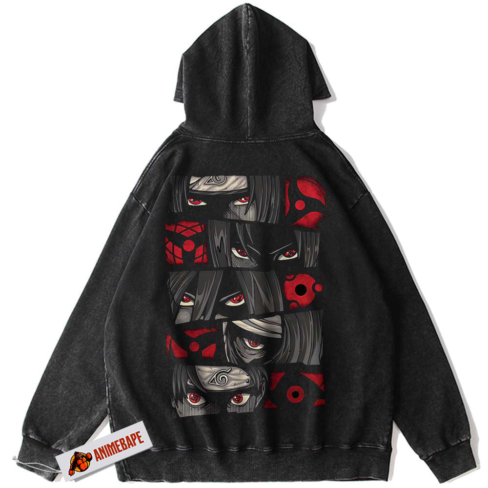 Naruto Sharingan Vintage Anime Hoodie for Fans and Collectors