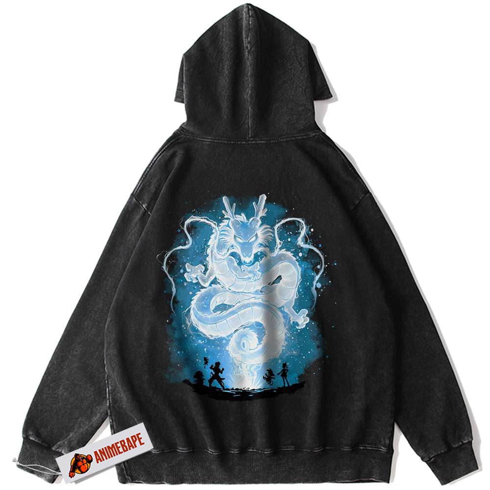 Dragon Ball Z Shenron Vintage Hoodie, Anime DBZ Hoodie