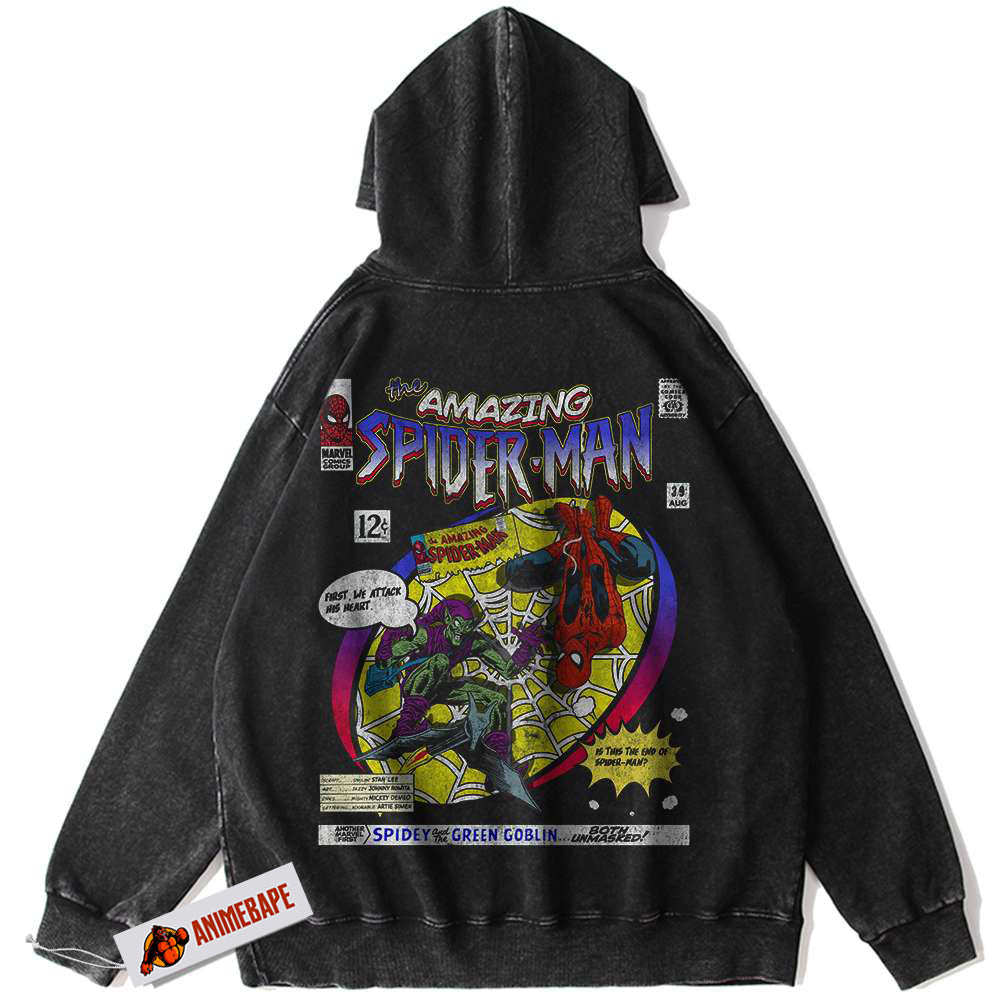 Vintage Spider-Man Marvel Comics Hoodie for Men and Women