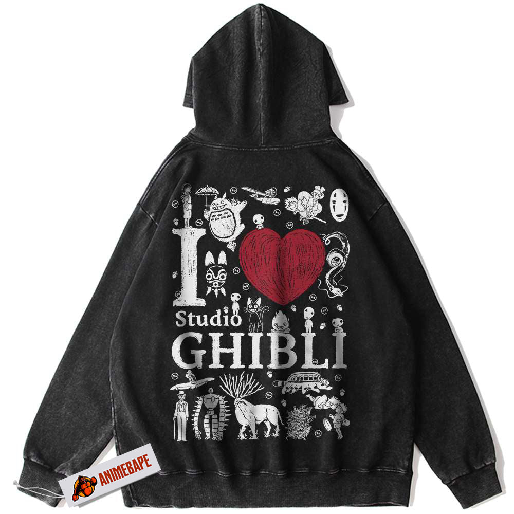 Vintage Anime Studio Ghibli Hoodie for Fans and Collectors