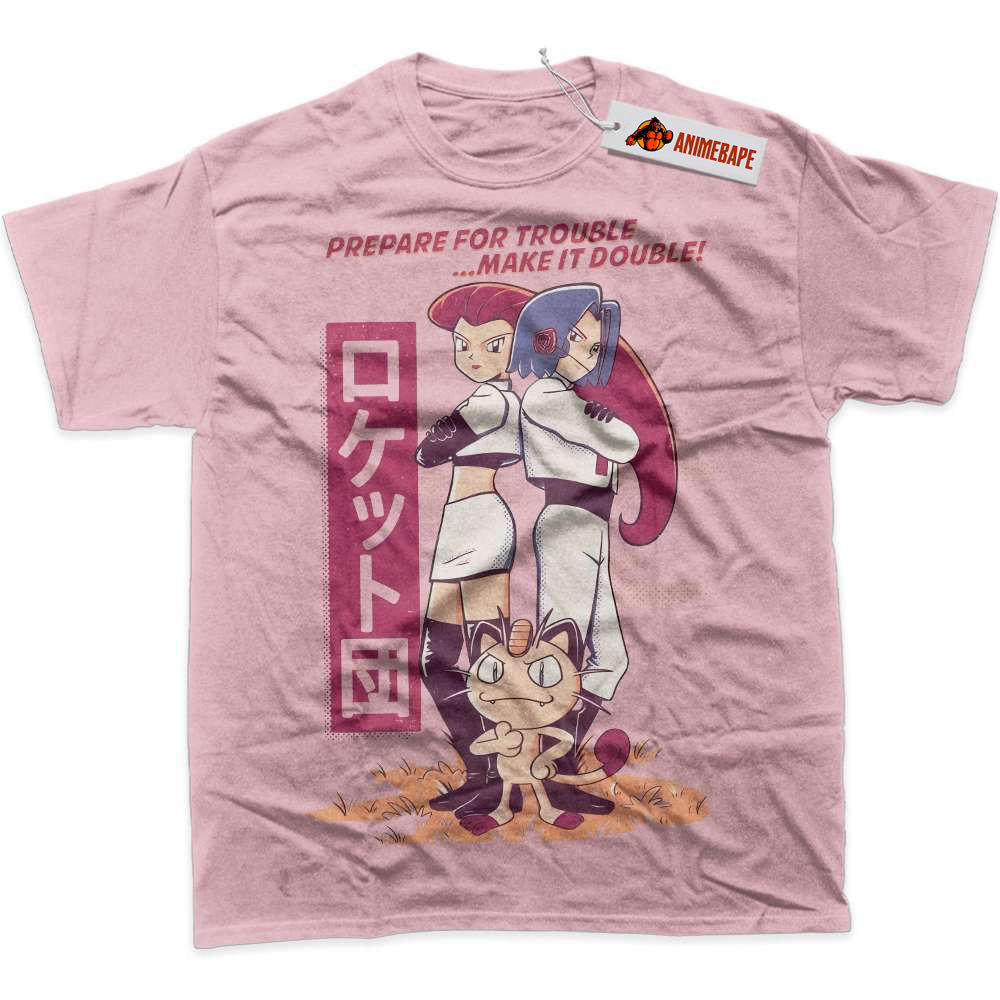 Team Rocket Pokemon Anime Graphic T-Shirt, PKM Shirt for Fans