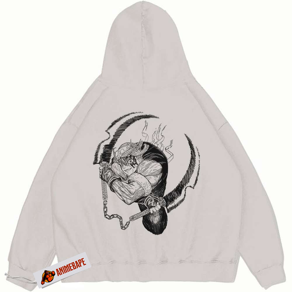 Demon Slayer Tengen Uzui Vintage Anime Hoodie for Fans