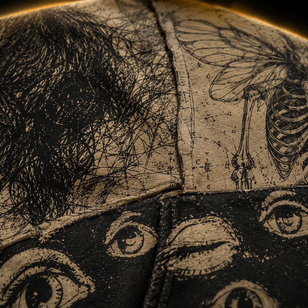 Crosfil The Archive Hoodie — Cryptid Ink Studies Dark Academia Print
