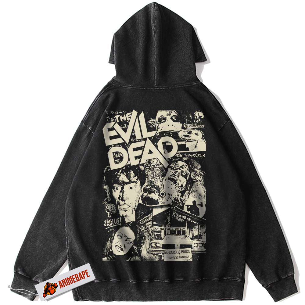 Evil Dead Halloween Hoodie, Vintage Horror Movie Sweatshirt