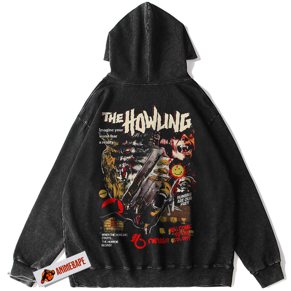 Halloween Horror Movie Howling Vintage Hoodie The Howling