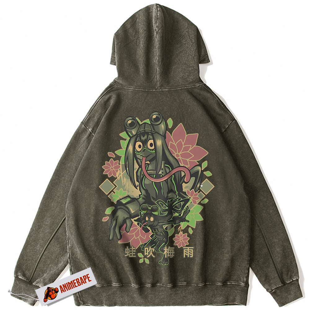 Tsuyu Asui Froppy Hoodie My Hero Academia Vintage Anime Hoodie