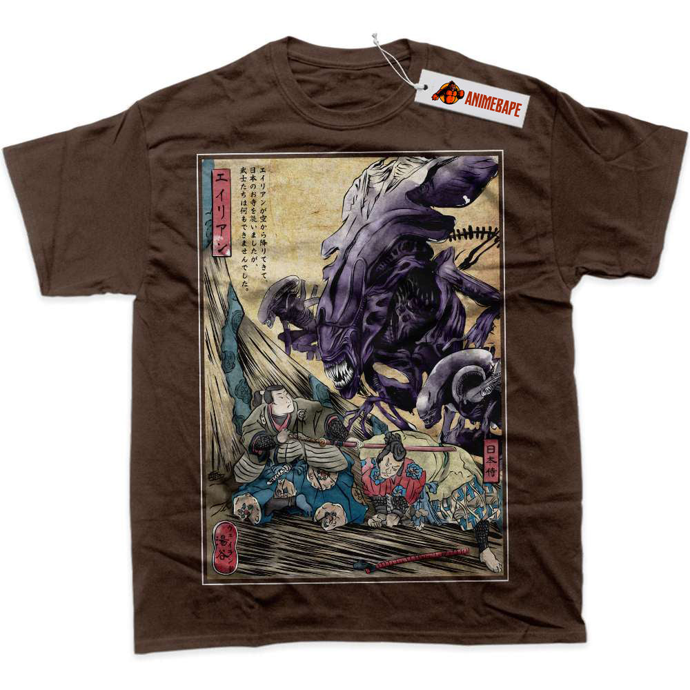 Xenomorph Alien vs Predator Graphic T-Shirt, Movie Shirt